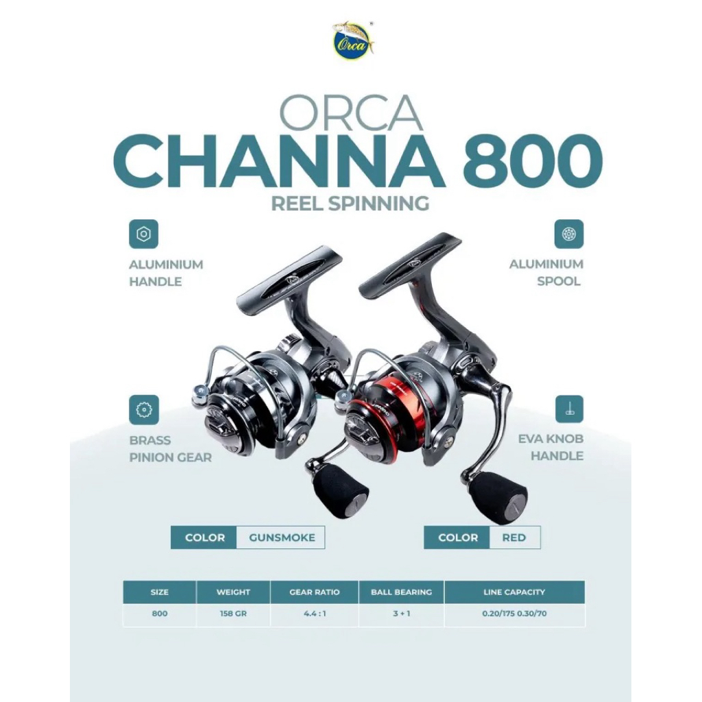 Reel Orca Channa 800||Reel one way||Reel mini