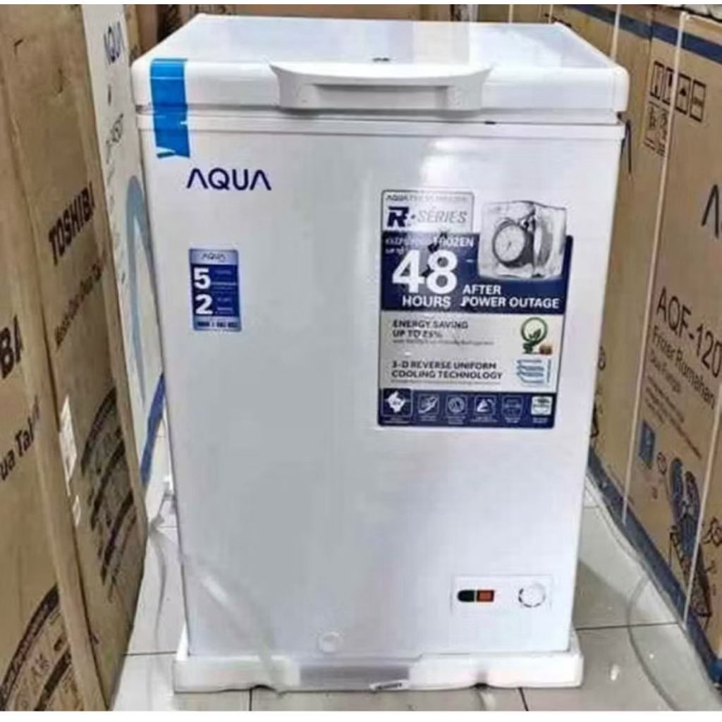 AQUA BOX FREEZER AQF120MC - BOX FREEZER AQUA 100 LITER - BOX DAGING AQUA 100 LITER - CHEST FREEZER A