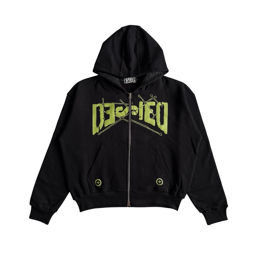Happen Fullzip Hoodie - Black