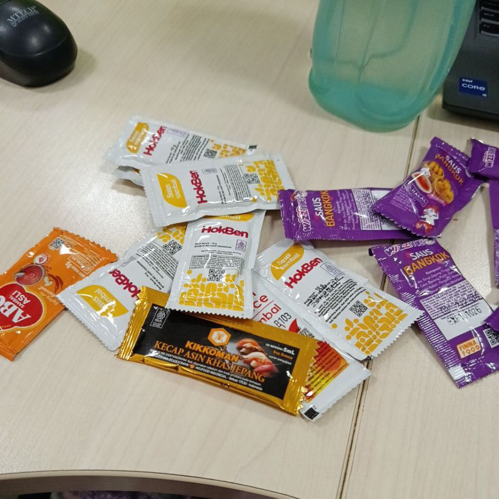 saos sachet Hokben belibis bangor McDonald saus