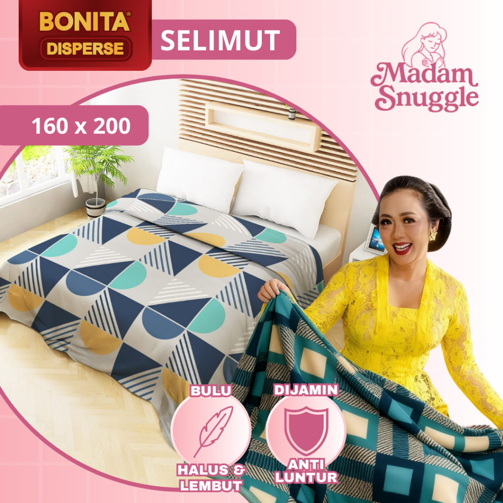 SELIMUT BONITA PREMIER 160X200 CM SELIMUT TIDUR BAYI TEBAL LEMBUT