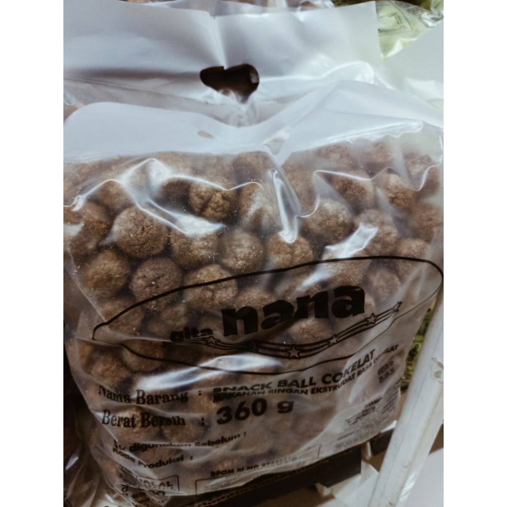 Nana Snack ball rasa coklat 360g