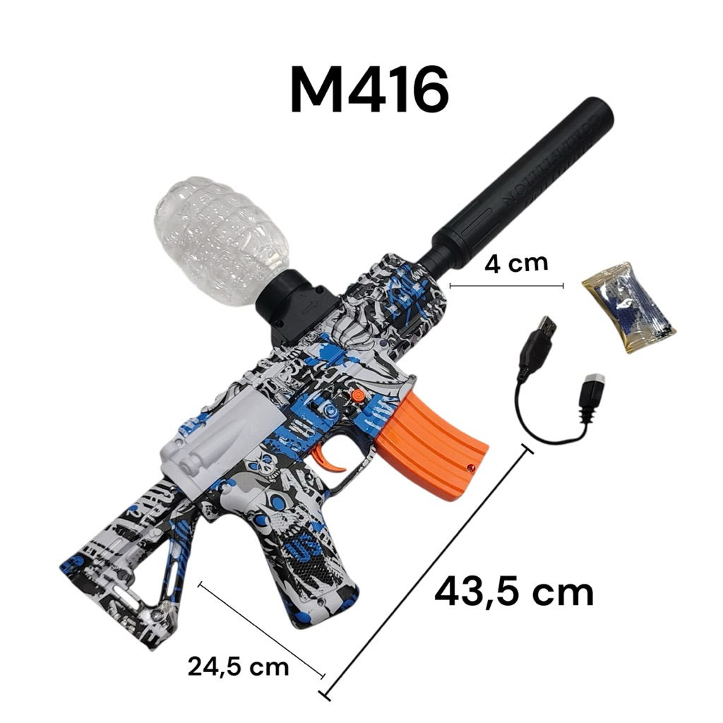 mainan pistol electric watergel anak laki laki / pistol tembakan watergel peluru anak laki laki / ma