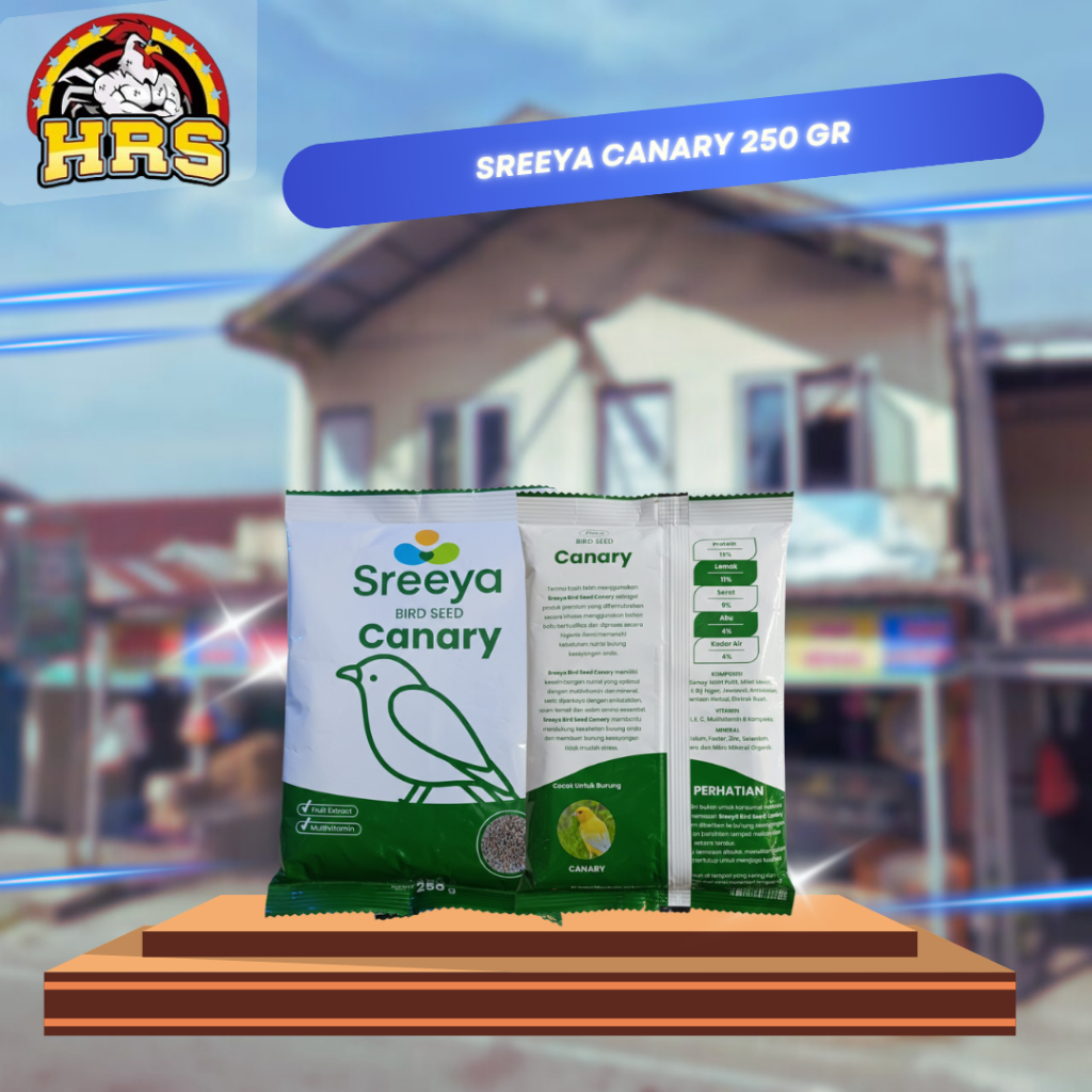 Sreeya Bird Seed Canary for Lovebird 250gram Pakan Ternak Sreeya SPG 801