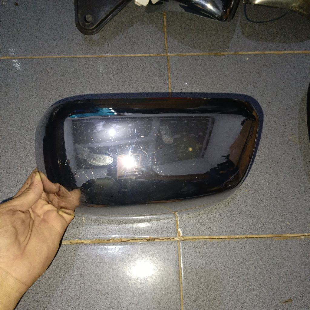 COVER SPION CHROME TOYOTA INNOVA 2006 ORIGINAL ( KIRI)