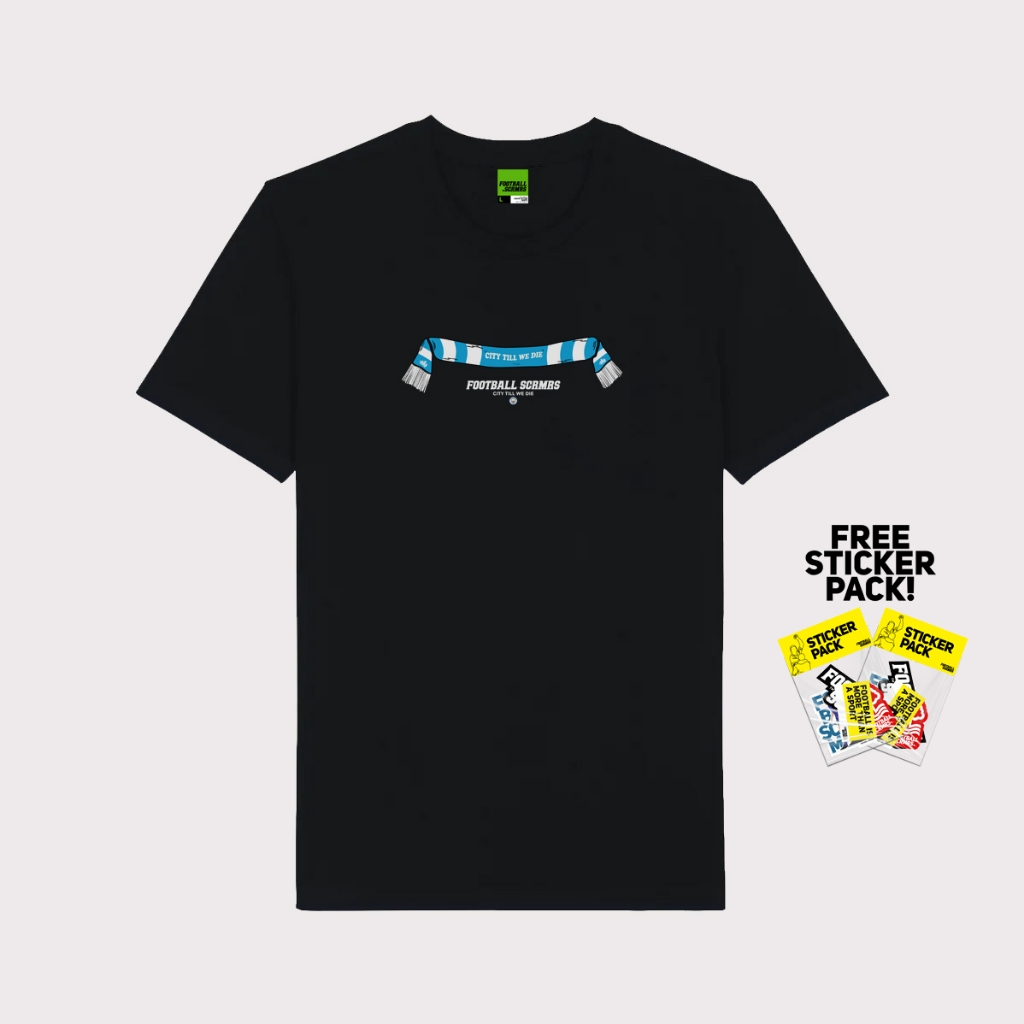 [Football Screamers] Kaos Manchester City Black Scarf