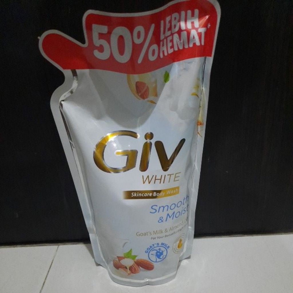 EXP 2028 Giv Goat Milk 800ml Soap Sabun Mandi Cair Badan