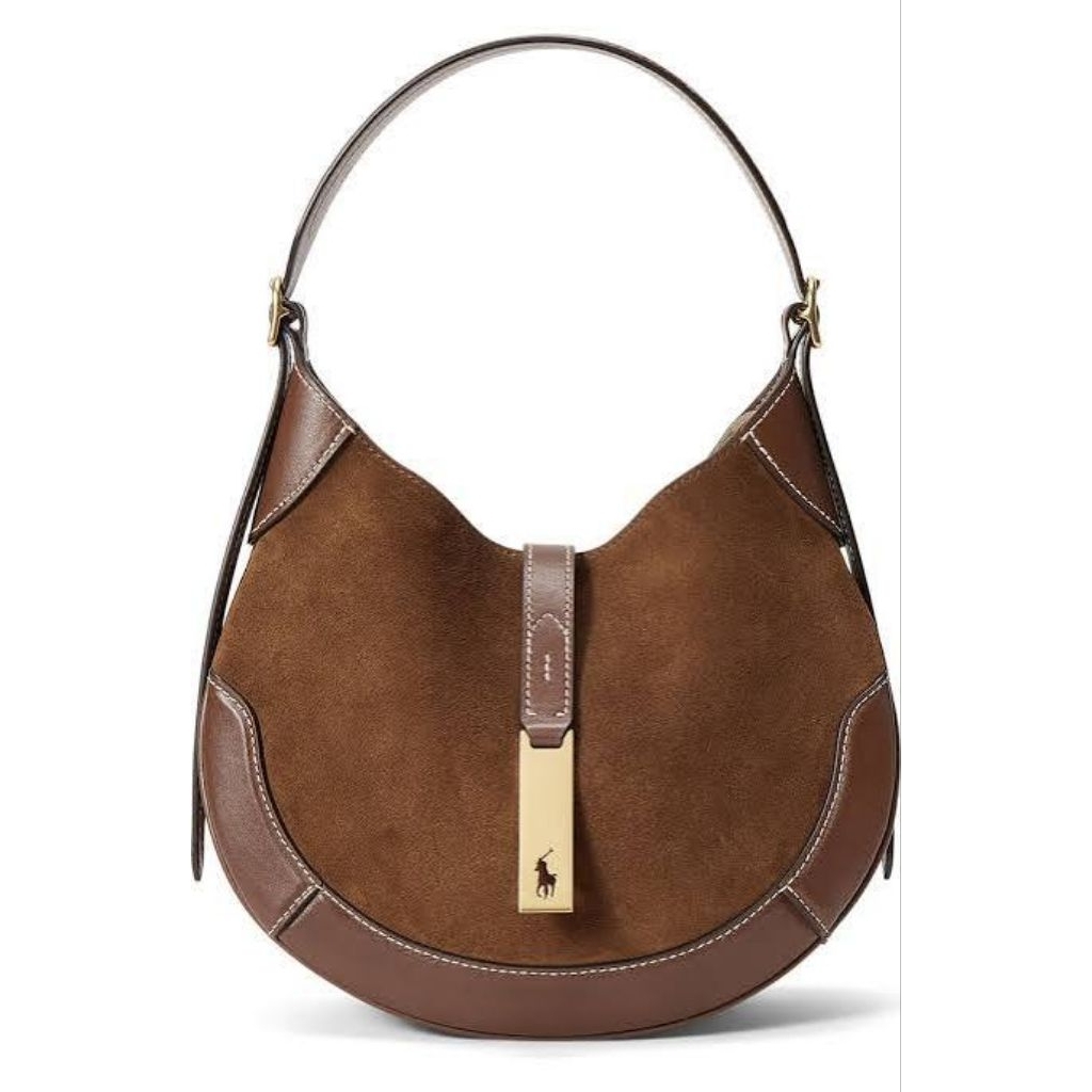 Polo Ralph Lauren Suede Bag in Coffe