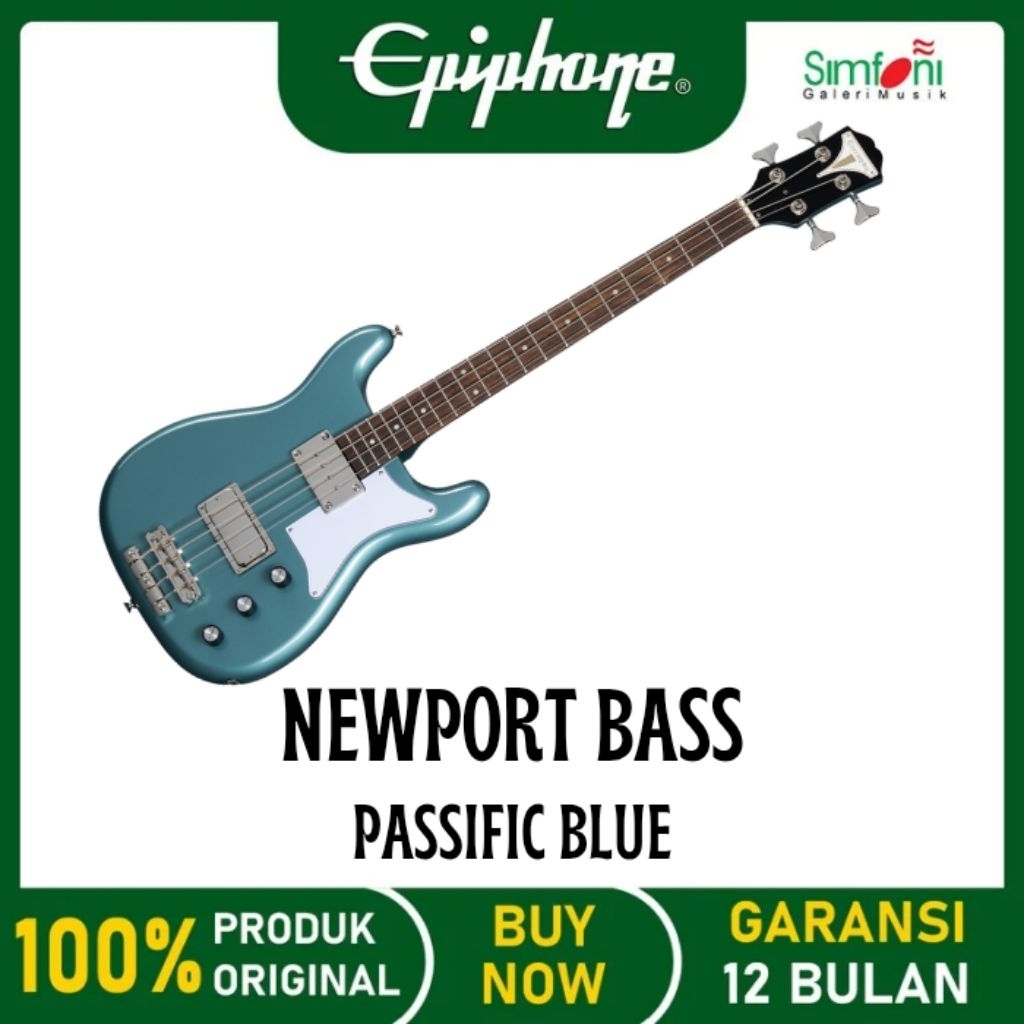 EPIPHONE NEWPORT Passific Blue Electric Bass Bass Elektrik