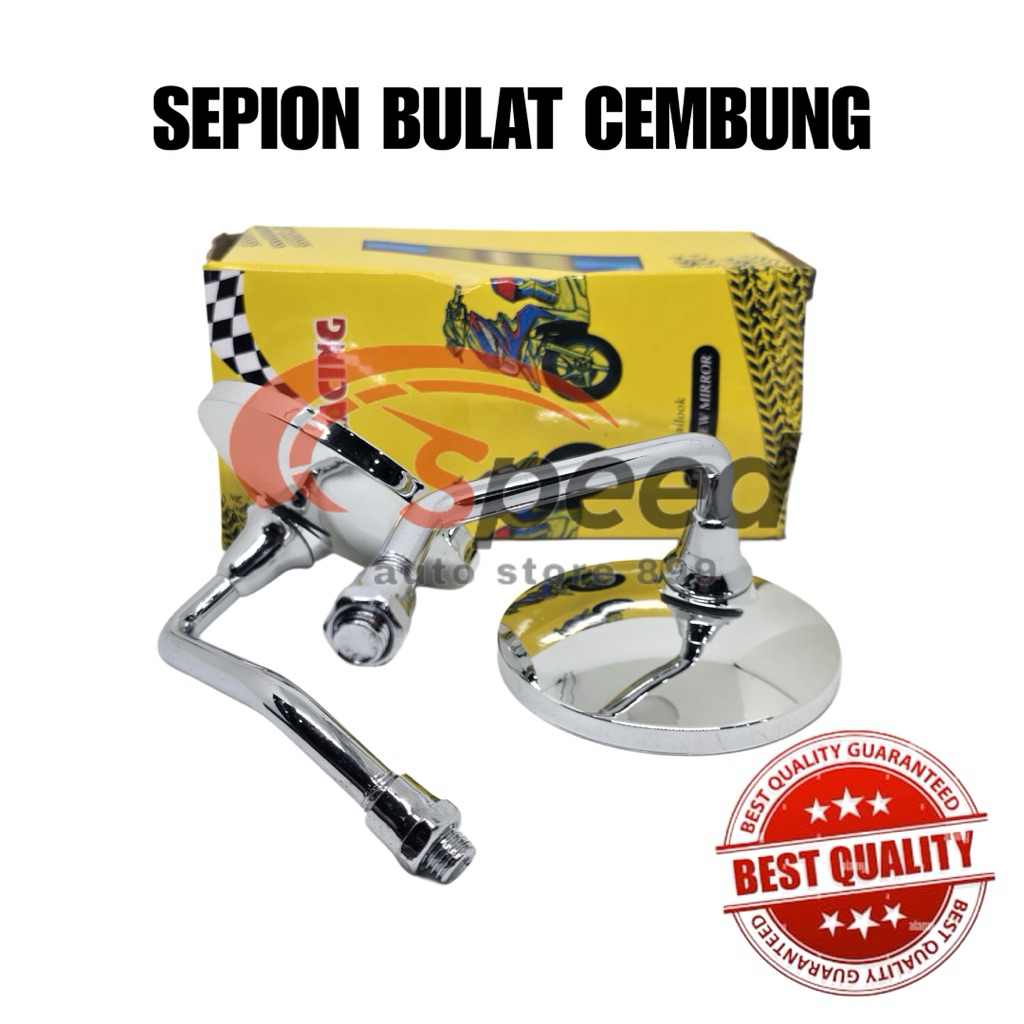 Kaca spion bulat cembung pendek universal motor scoopy classic high cuality