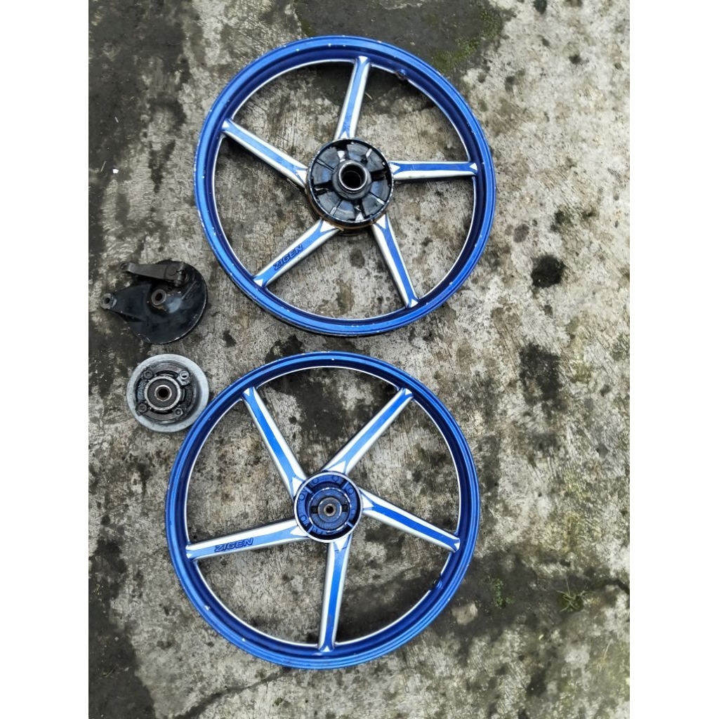 Velg zigen palang 5 full set PNP motor bebek