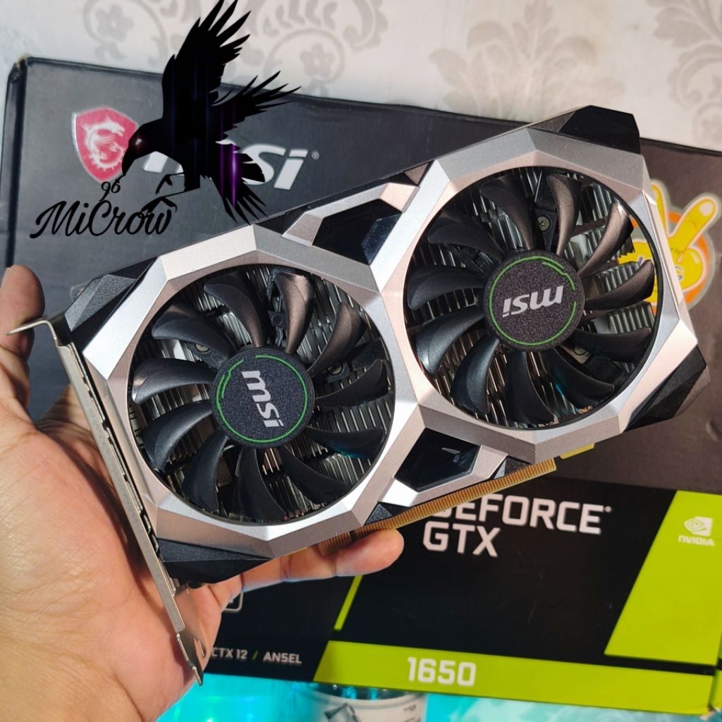 VGA Nvdia GTX 1650 4gb 128bit DDR5 DX 12 bisa untuk libas gaming GTA V Pes dll  #tag RX 580 GTX 1660