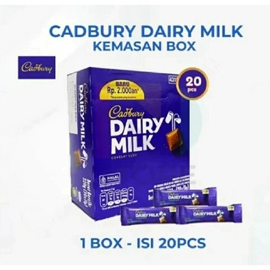Coklat Cadbury Isi 20 Pcs Kemasan 11 gr - Cadbury Dairy Milk - Coklat Mini Box