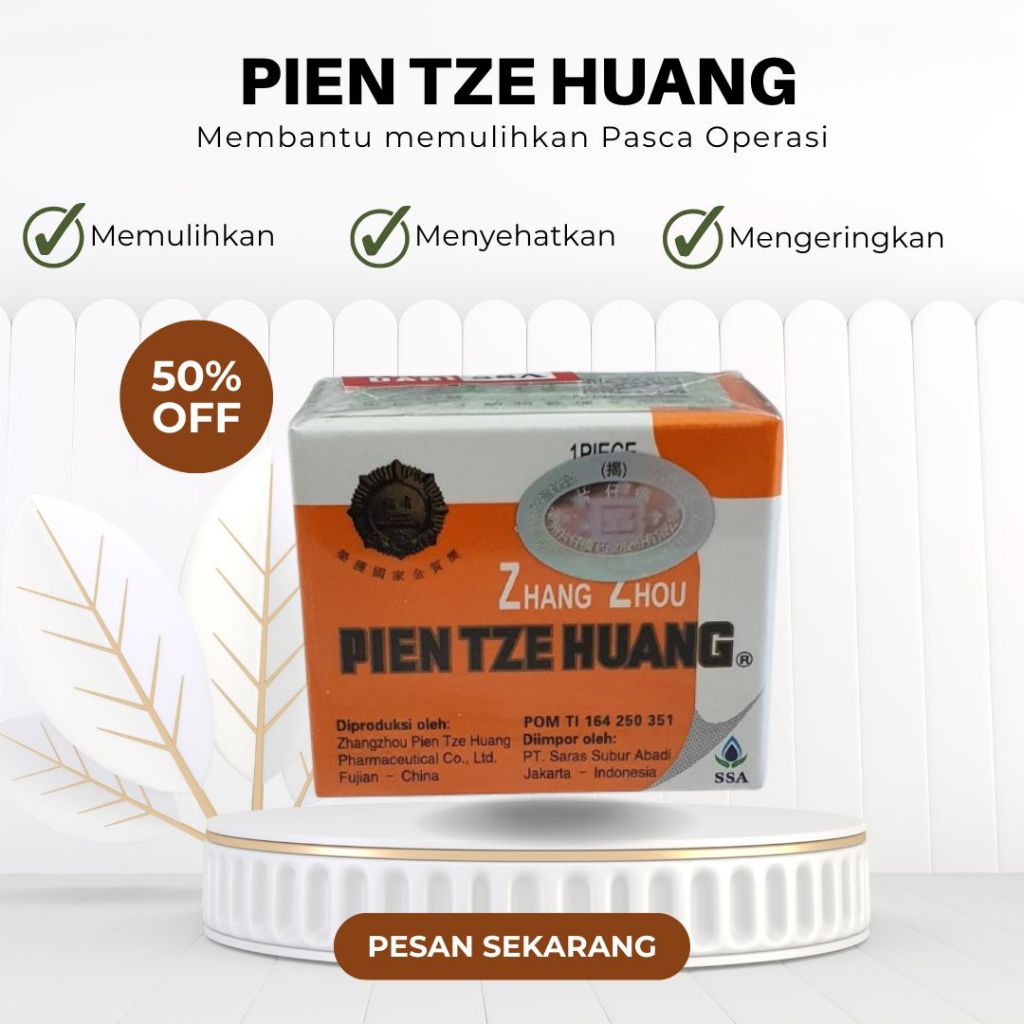 PIEN TZE HUANG KAPSUL - PIEN TZE HUANG ASLI ORIGINAL - PIEN TZE HUANG SSA - OBAT PASCA OPERASI CAESA