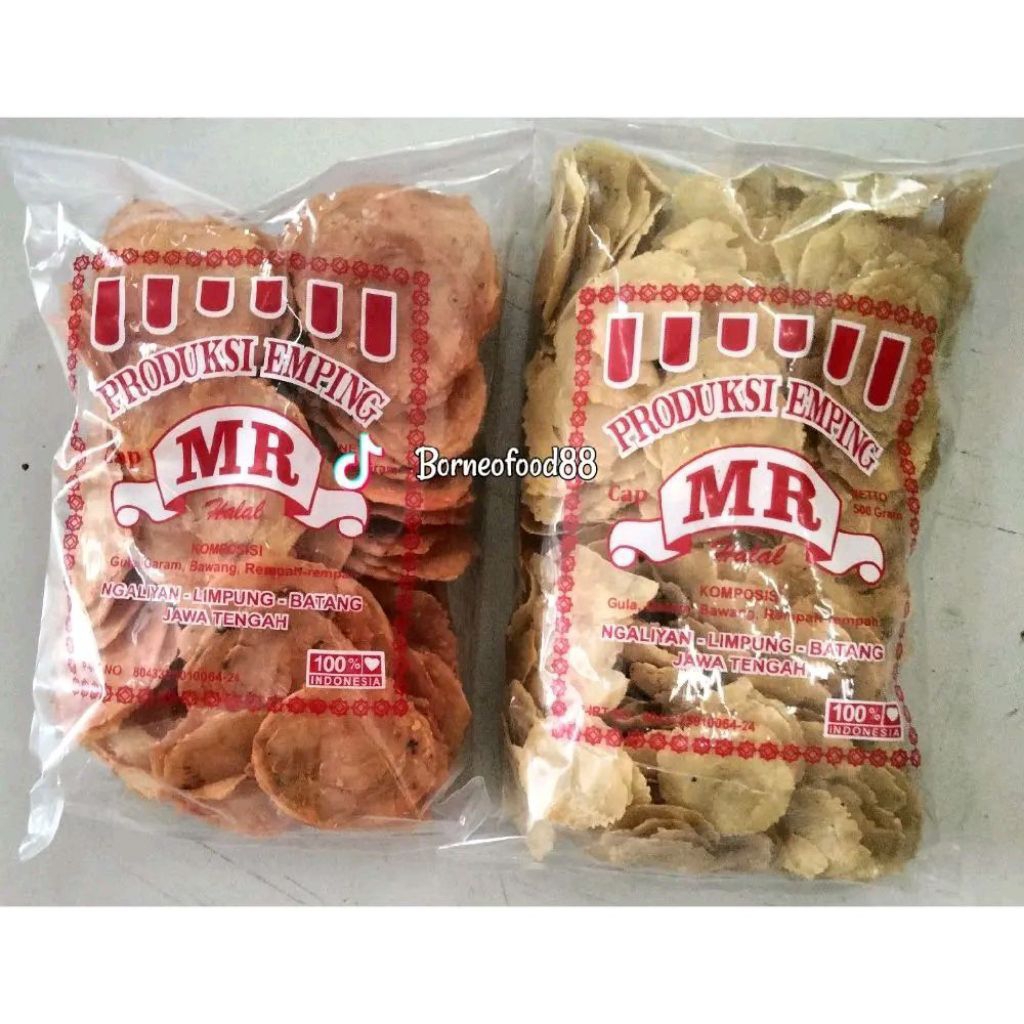 Emping MR / Kerupuk Melinjo / Kerupuk Emping Pedas Manis / Emping Manis / Emping Belinjo / Emping As