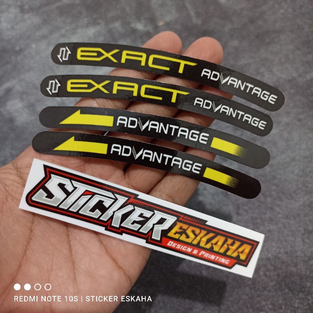 Sticker Velg EXACT Ninja Stiker Exact Advantage