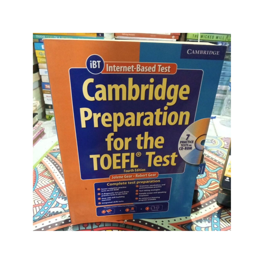 Cambridge preparation for the TOEFL test...jolene gear- Robert gear.. original.