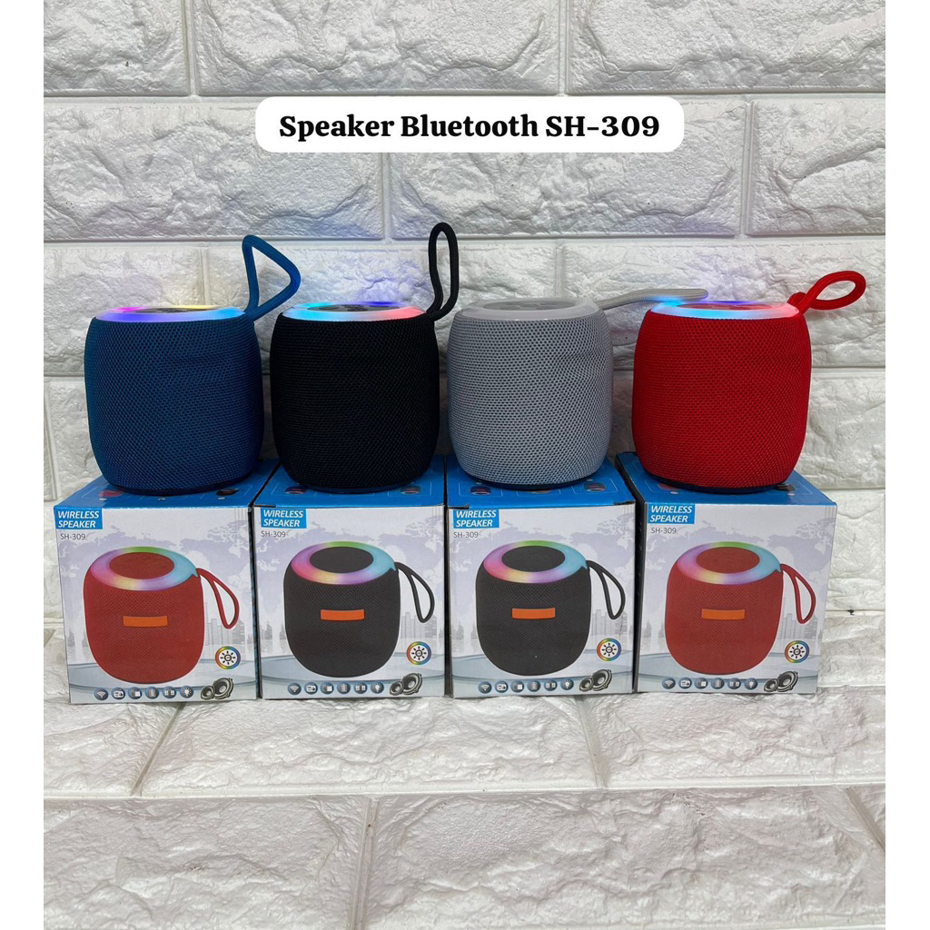 speaker bluetooth SH 309 LED mini murah lampu/led spiker blutut