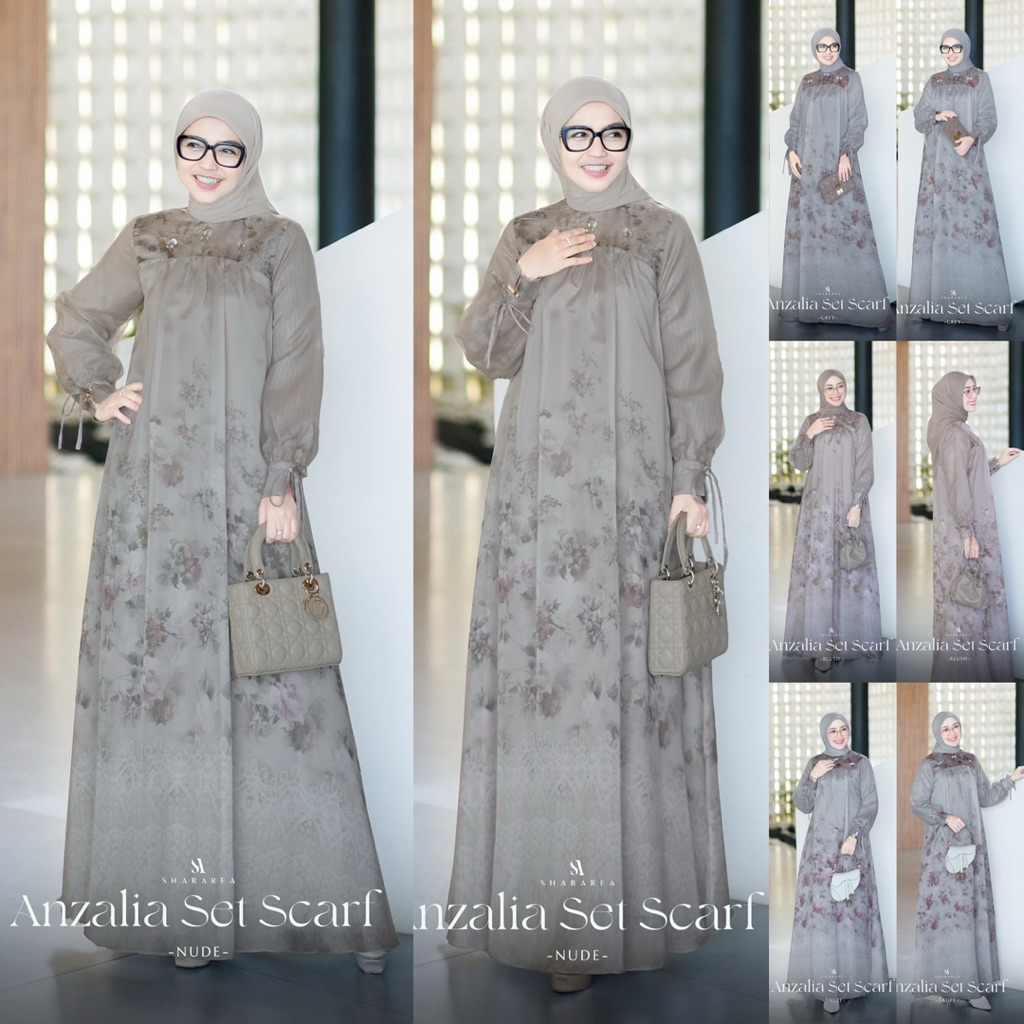 Anzalia Set | Shararea | Dress set Scarf