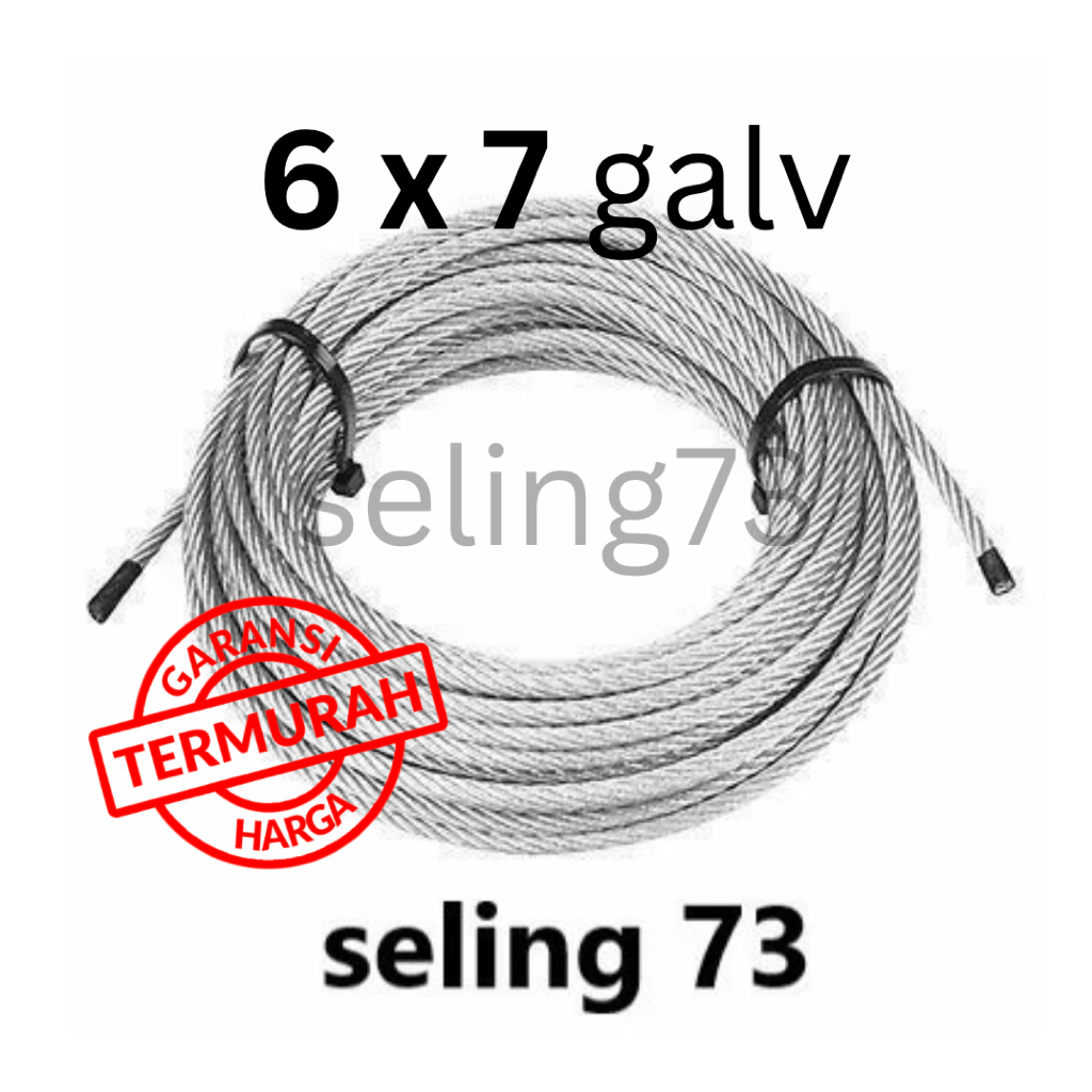 Kawat seling 1.5mm baja galvanis/wire rope 1.5mm/kawat 1.5mm galvanis