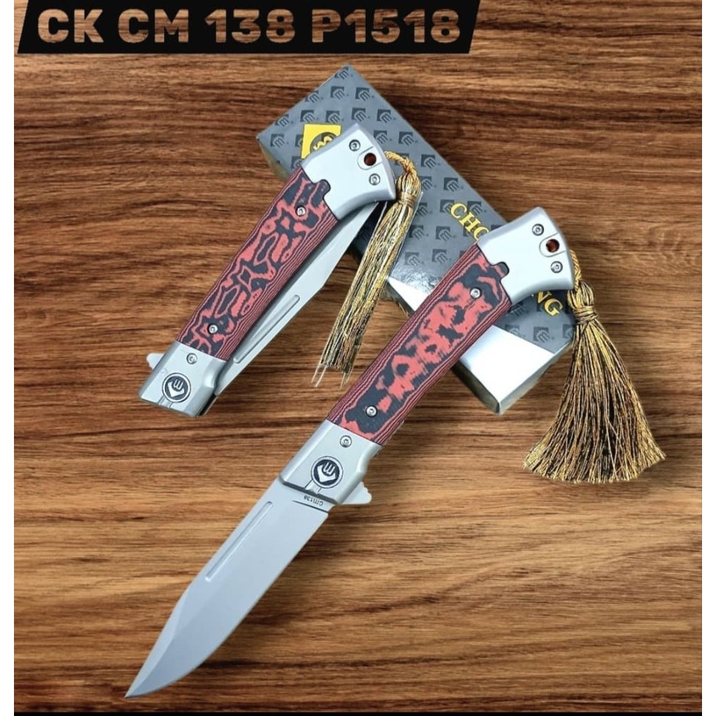Pisau Lipat Berburu / Pisau Dapur Terbar / Pisau Lipat Chongming / Pisau Lipat Serbaguna Bisa COD