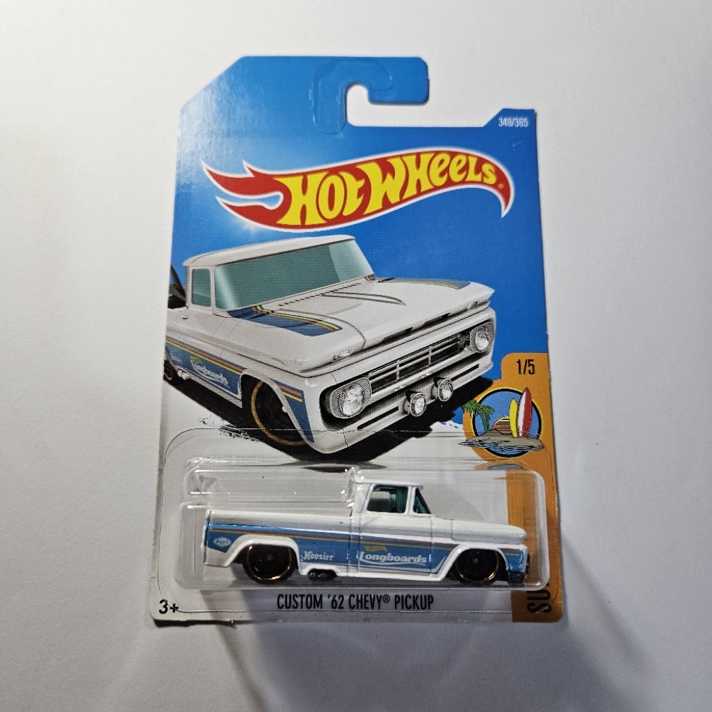 Hotwheels Custom 62 Chevy Pickup Putih Biru