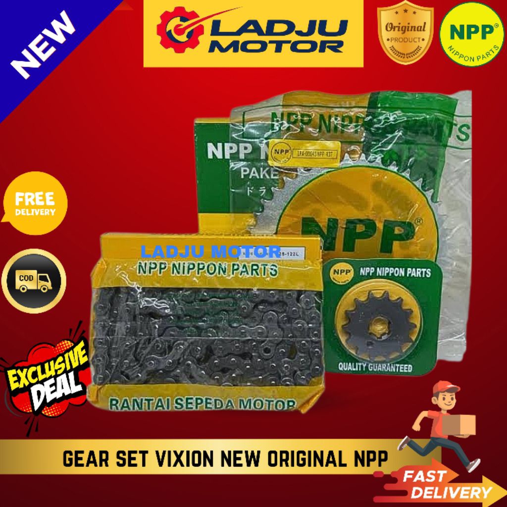 GEAR SET VIXION NEW ORIGINAL NPP PREMIUM