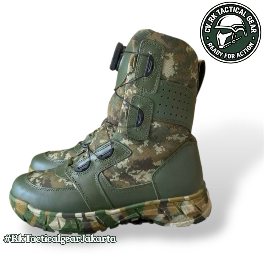 Sepatu PDL BOOTS ORIGINAL JATAH KOSTRAD PT. GARUDA 2023 LORENG PRIMA KOSTRAD SAGE GREEN