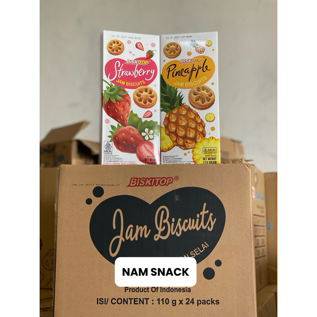Biskitop Jam Biskuit 110 Gram 1 DUS isi 24