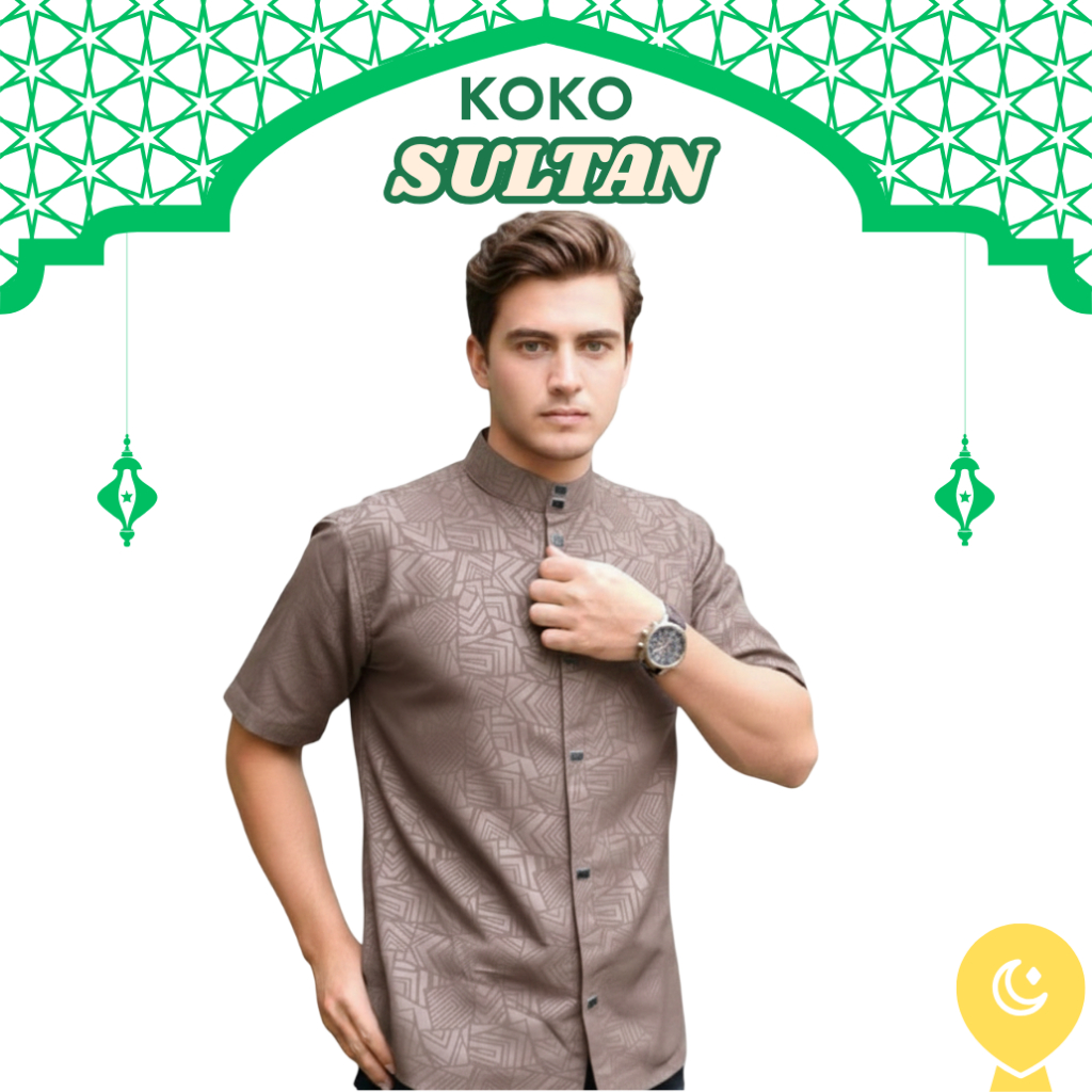 Baju Muslim Pria Koko Sultan Embos Modern