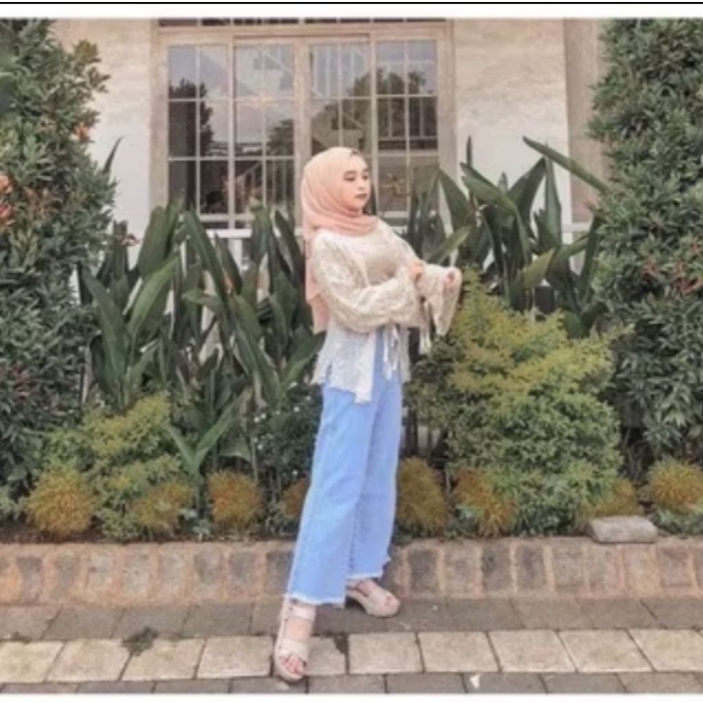 preloved celana  kulot jeans rawis