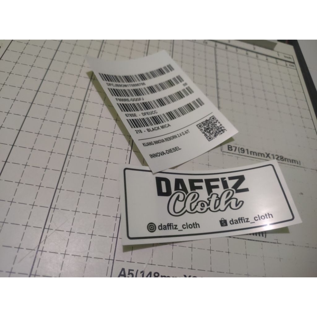 STIKER BARCODE TOYOTA QRIS