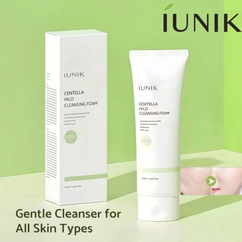 IUNIK Centella Mild Cleansing Foam 120ml / iUNIK Cleansing Foam120ML