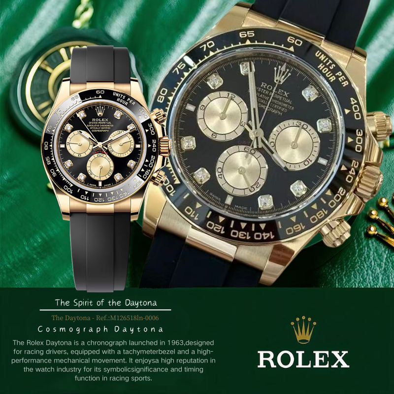 (100% Rolex Asli) COD Baru Rolex Cosmograph DaytonaJam Tangan Rolex Pria M126518ln-0006 40mm Mesin M