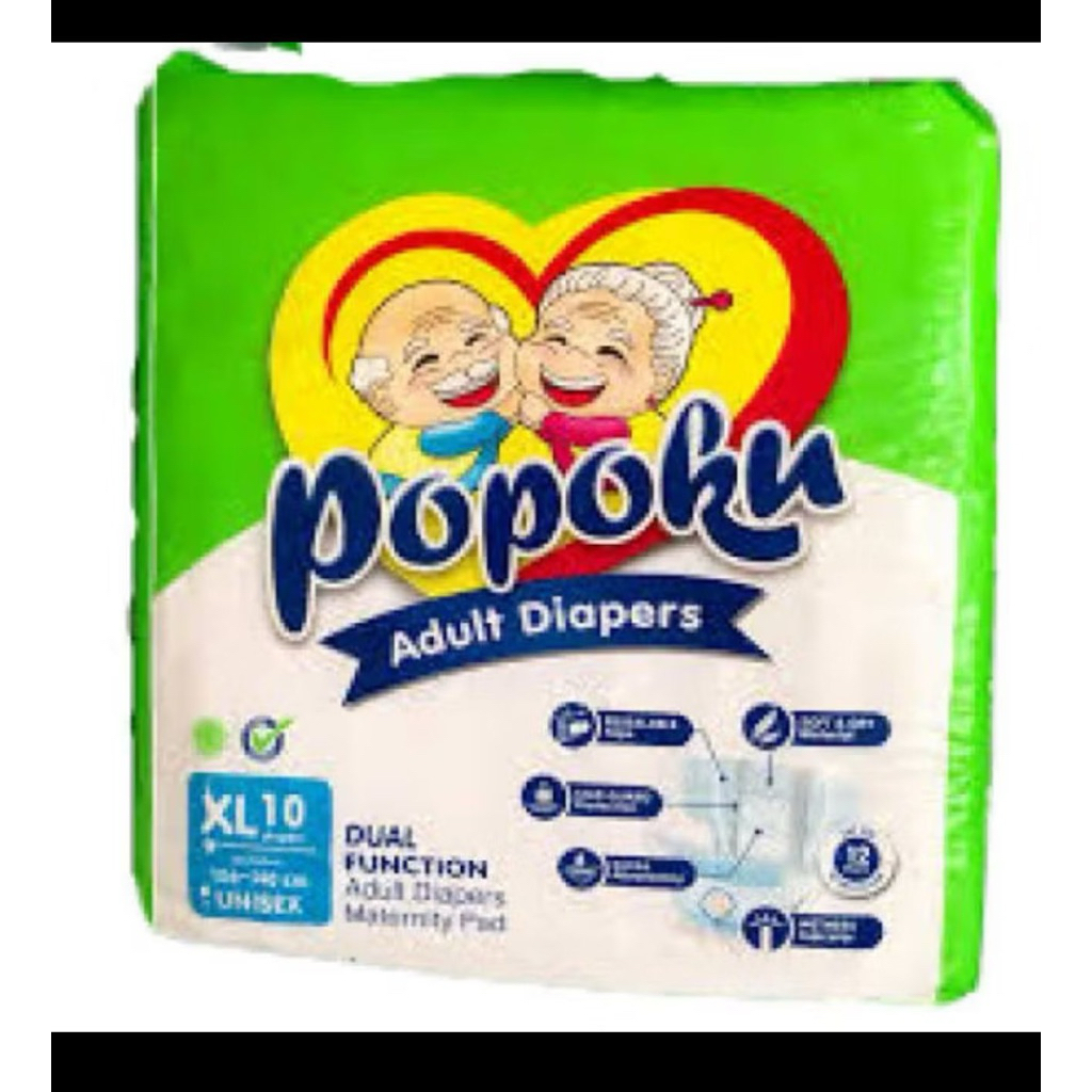 PAMPERS POPOK DEWASA POPOKU PEREKAT XL 10