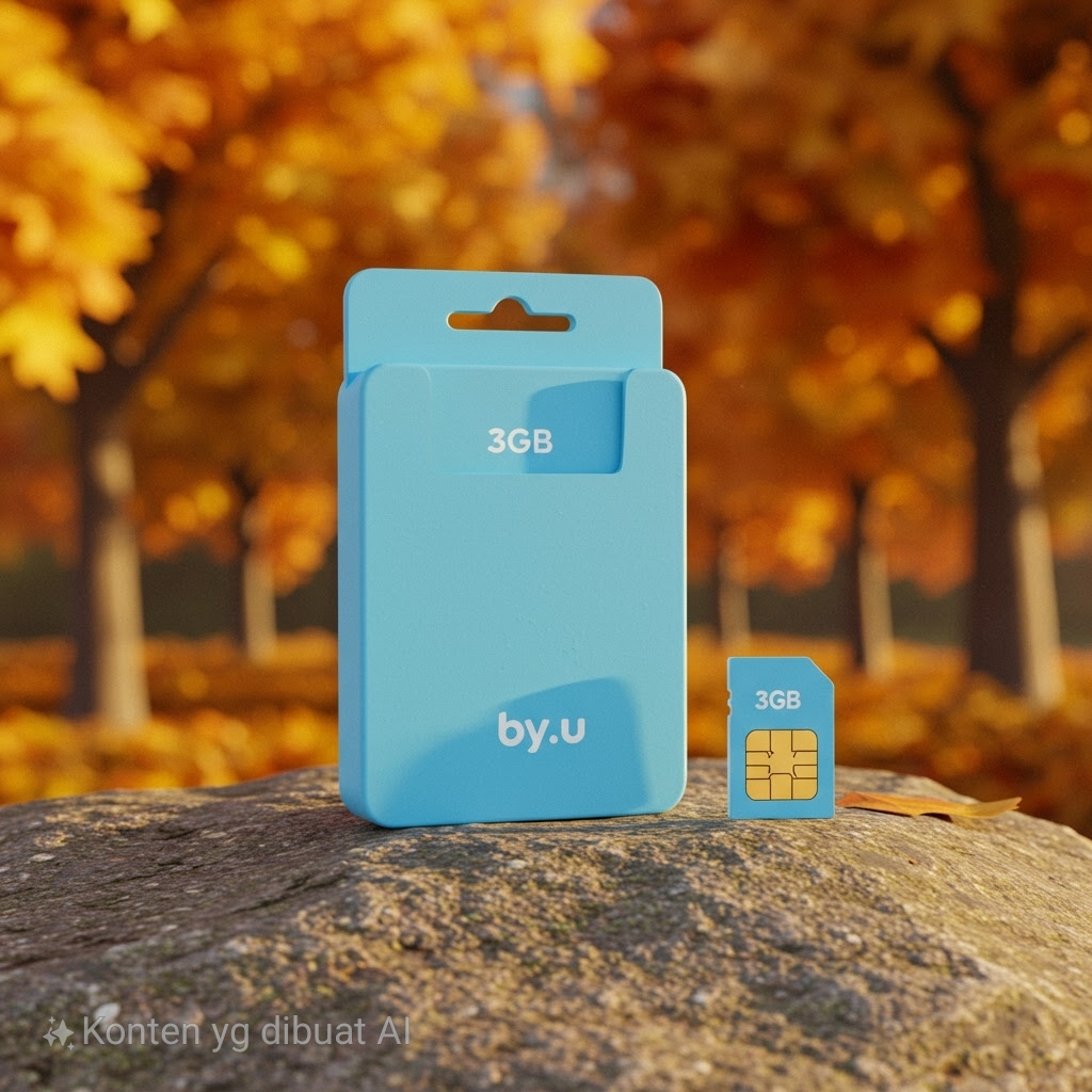 KARTU PERDANA BY.U KUOTA 3GB(SEGEL DAN USAGE)