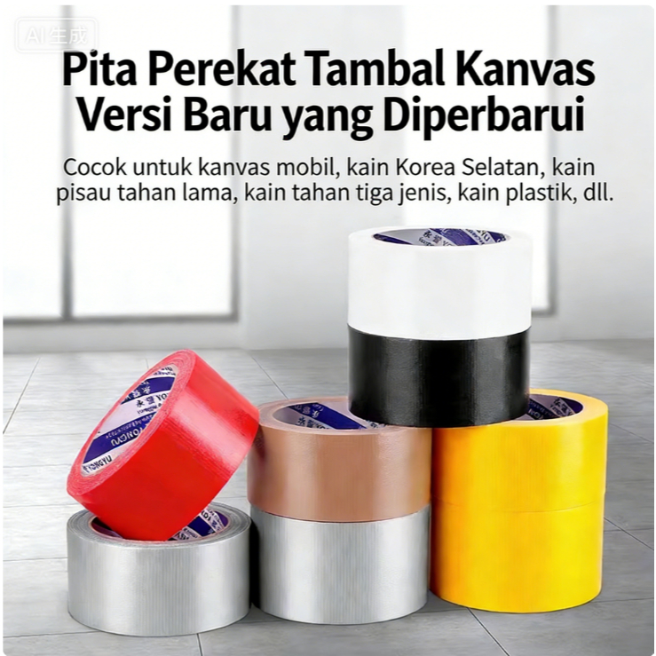 Goodbond -Pita kain satu sisi berwarna perak / anti selip, untuk pemasangan jendela, tahan angin, an