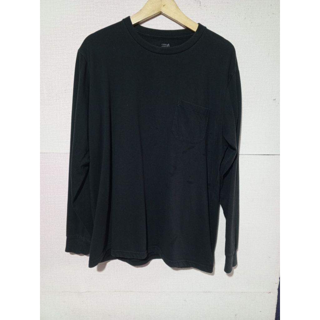 baju kaos lengan panjang fine assist size XL second