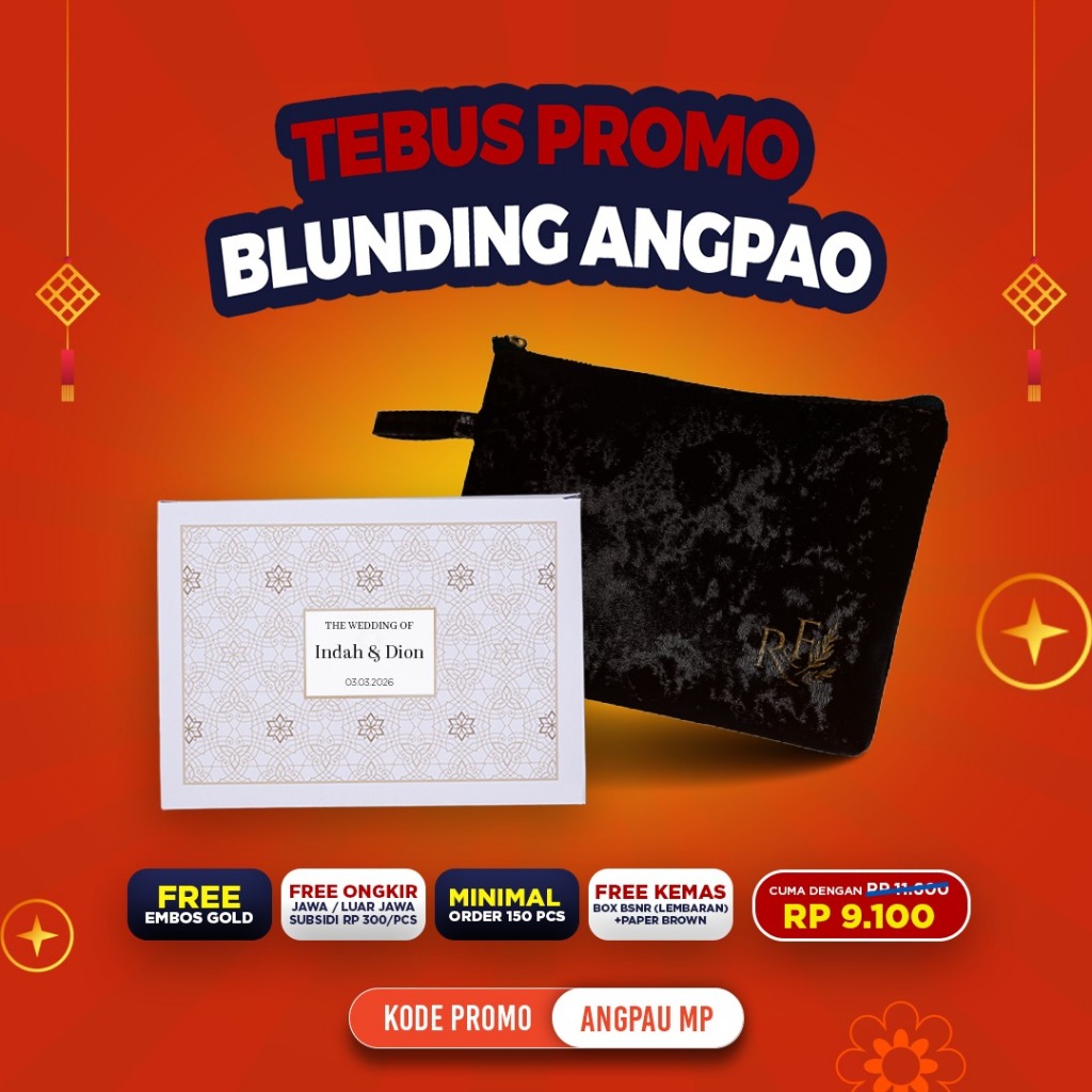 (PAKET BUNDLING) Souvenir pernikahan paket hemat pouch make up bulu kucing kemas box souvenir pouch 