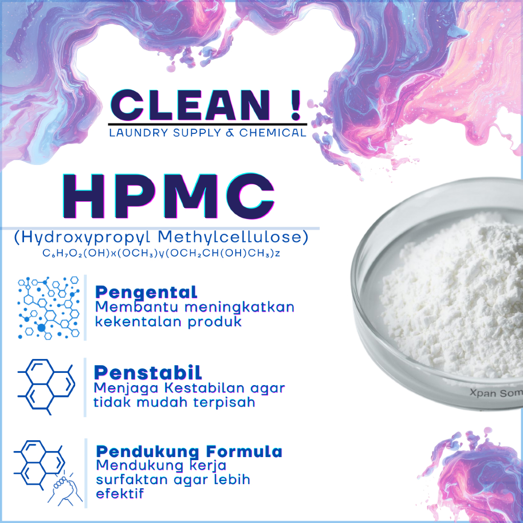 HPMC / Hydroxypropyl Methyl Cellulose / Pengental Sabun / Pengental Cat / HPMC