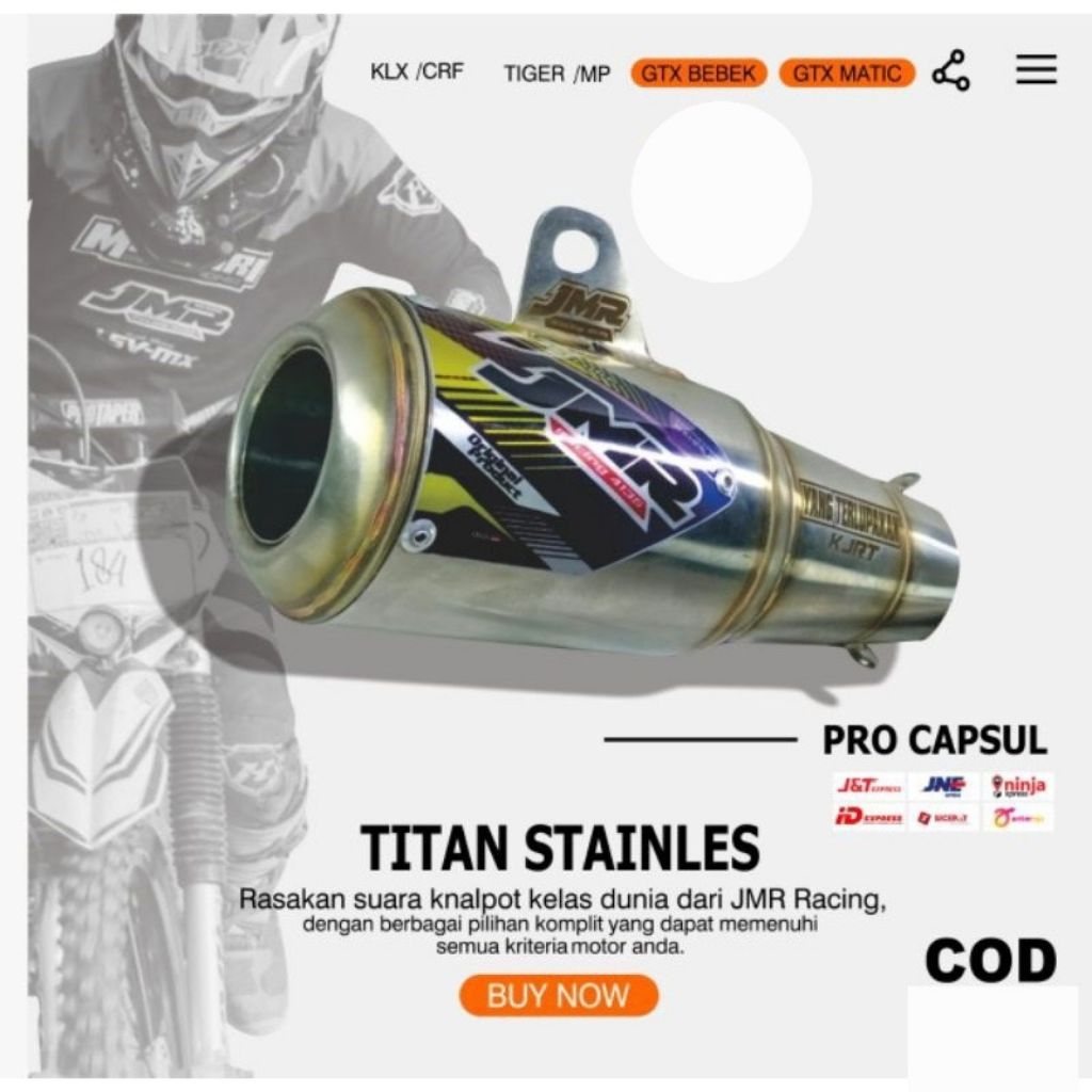 SILINCER KNALPOT PRO CAPSUL JMR RACING 4135