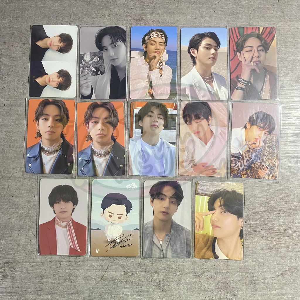 PHOTOCARD OFFICIAL PC BTS V TAEHYUNG TEAR R O U PROOF BUTTER POB LD SW ON:E TICKET IN THE SEOM BE
