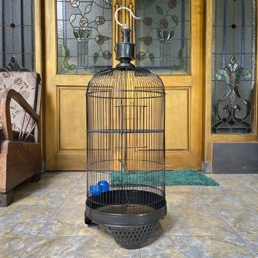 GROSIR SANGKAR LOVEBIRD MOTIF HITAM ISI 10