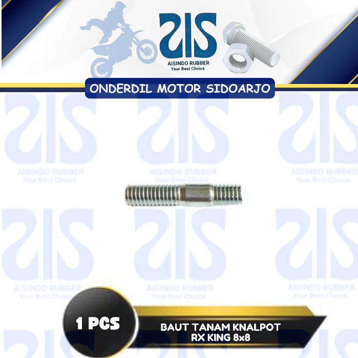 BAUT TANAM KNALPOT RX KING 8x8 Baut Tanam Knalpot RX King DRAT 8 mm FIZR F1ZR RX K RX S RX Z
