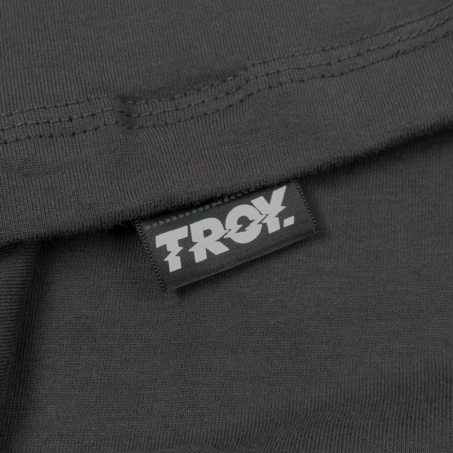 Troy Company T-shirt Dark Grey Break Time - Kaos Lengan Pendek Kaos Abu Gelap MTD 2888