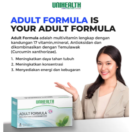 ADULT FORMULA Unihealth Multivitamin Dewasa Premium Anti Lelah