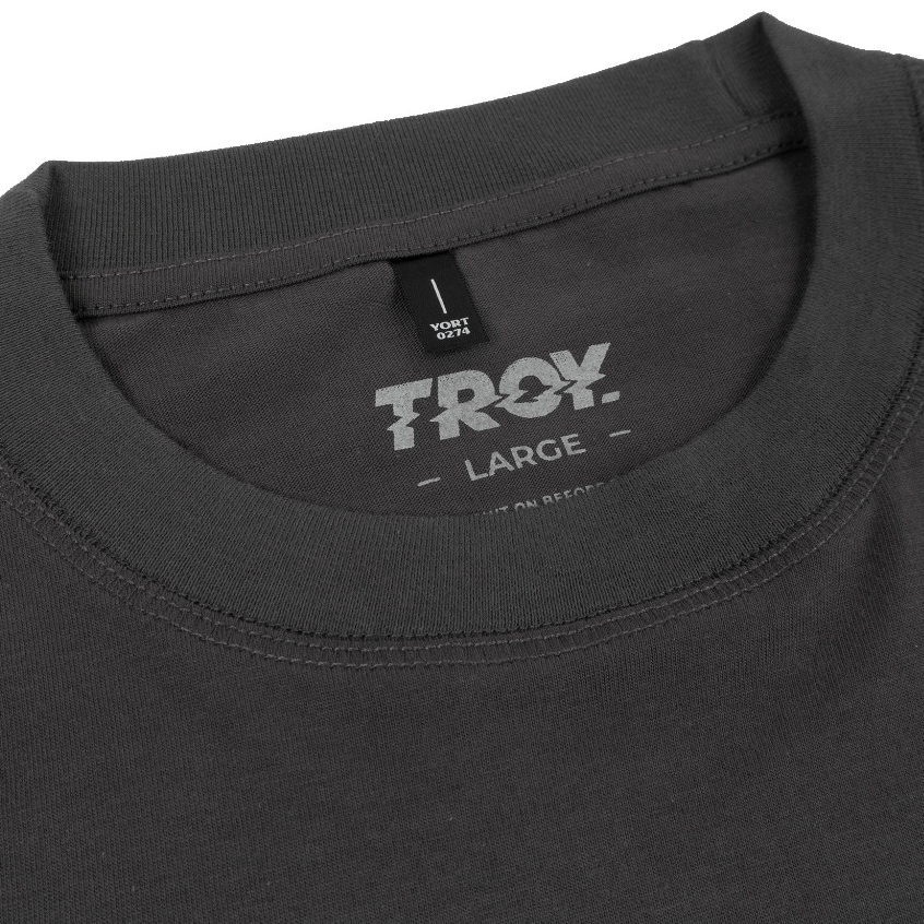 Troy Company Tshirt Dark Grey Infected - Kaos Lengan Pendek Kaos Abu Gelap MTD 2800