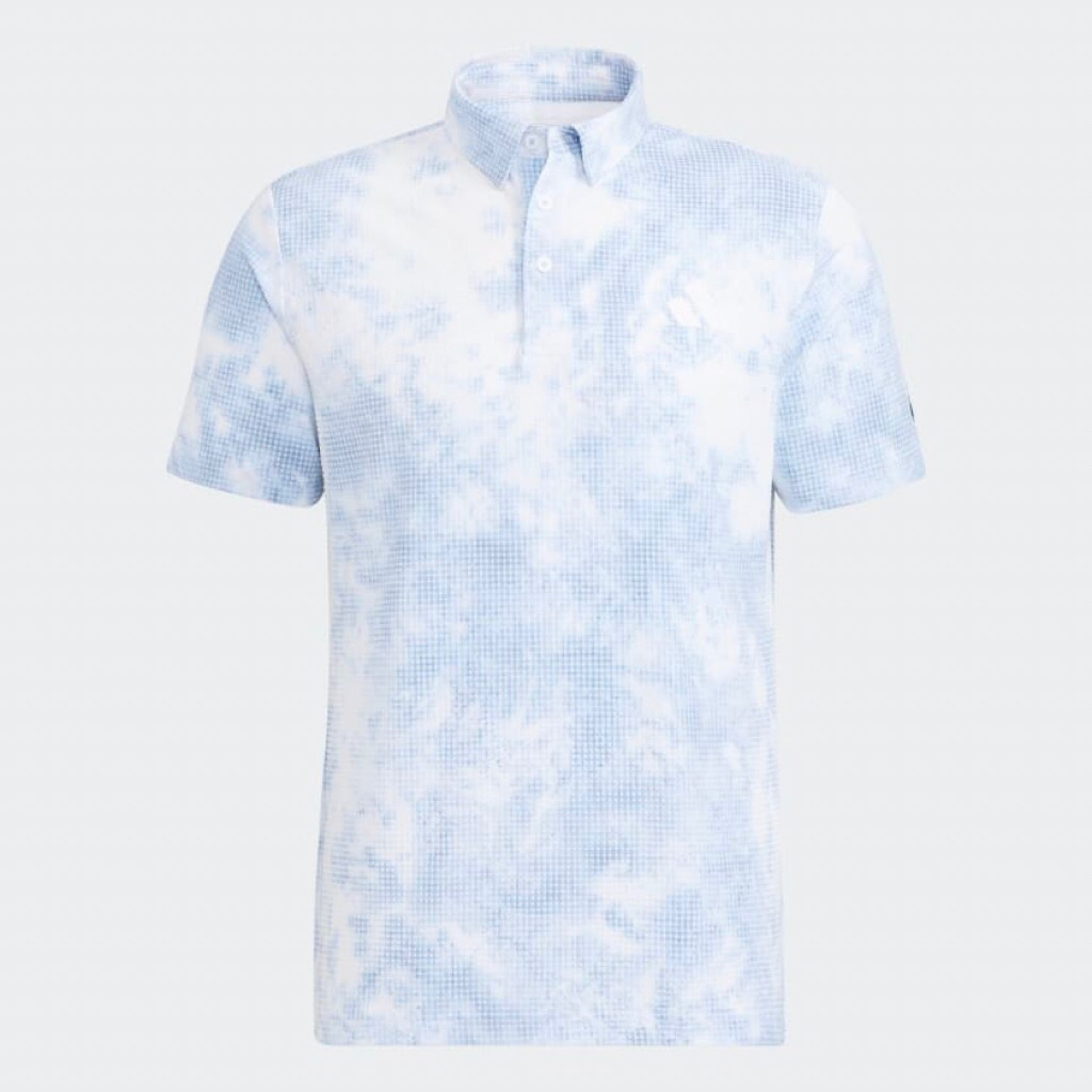 Adidas Pg spray Polo Golf polo shirt size L white blue