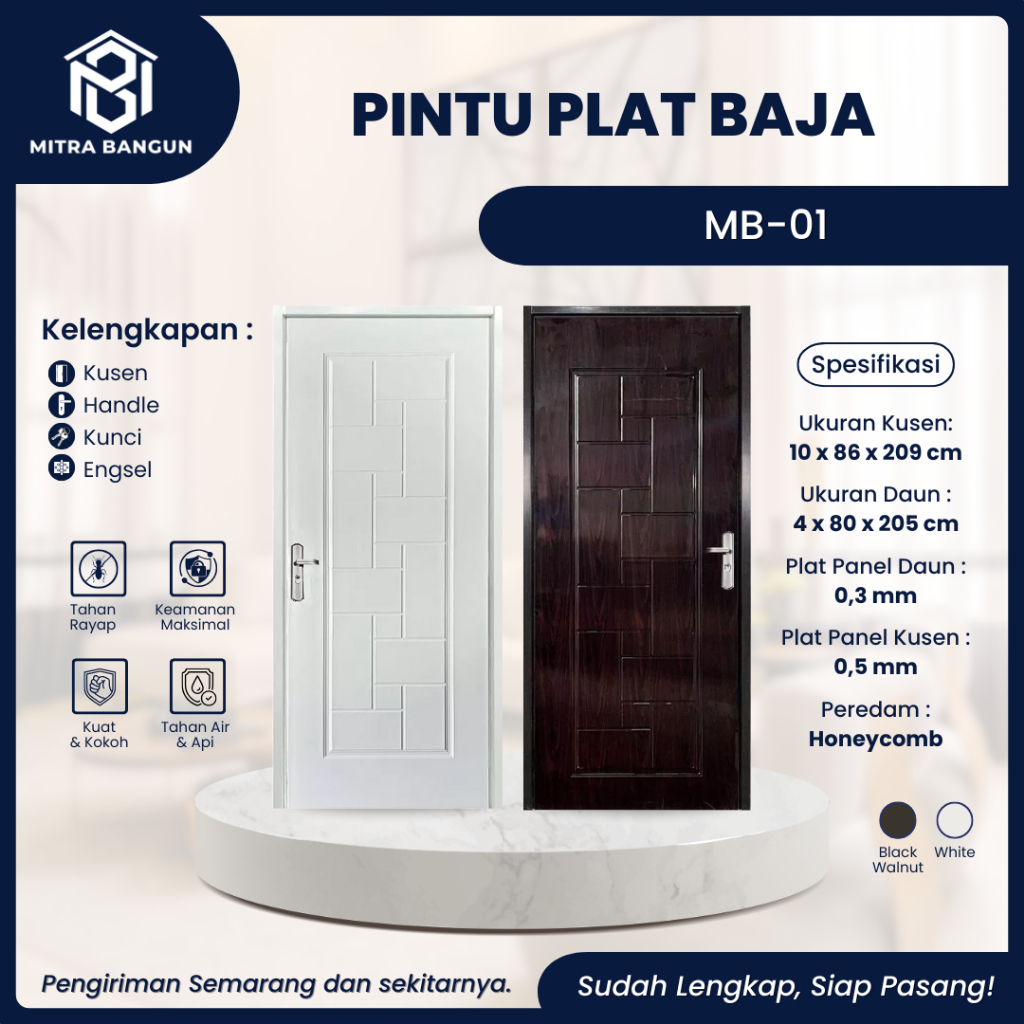 Pintu Baja Utama Rumah Premium