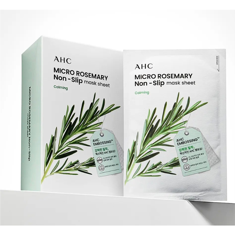 AHC Micro Pure Water / Vitamin / Red Collagen / Rosemary Non Slip Sheet Mask 10 pcs